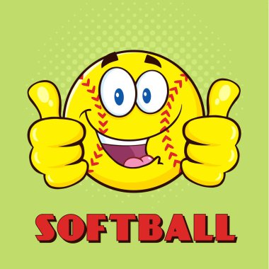 Softbol çizgi film karakteri 