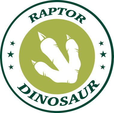 Dinozor pençe daire Logo