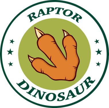 Dinozor pençe daire Logo