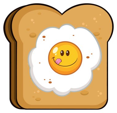 Tost ekmeği dilim yumurta ile