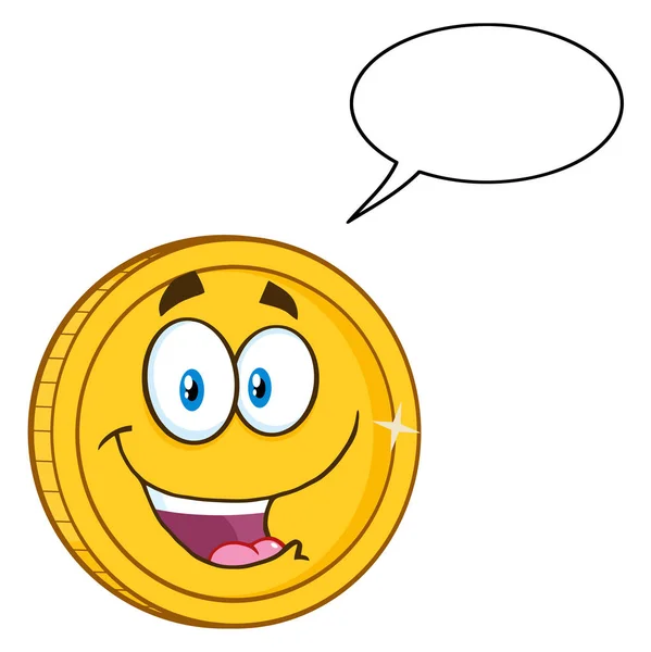 Moneda de oro de dibujos animados — Vector de stock