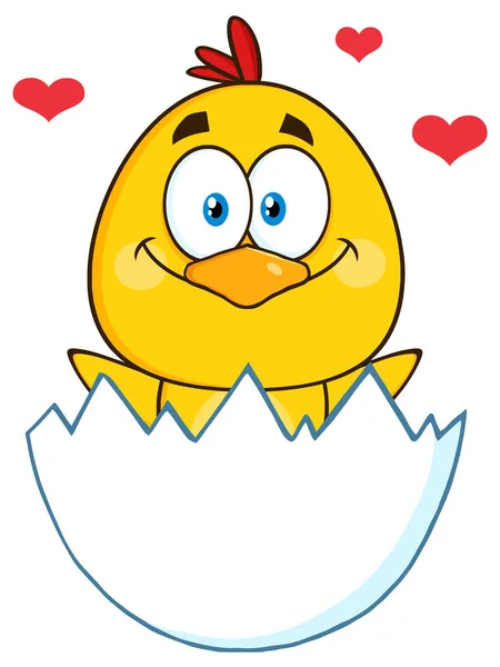 Chick Cartoon Character — Stock Vector