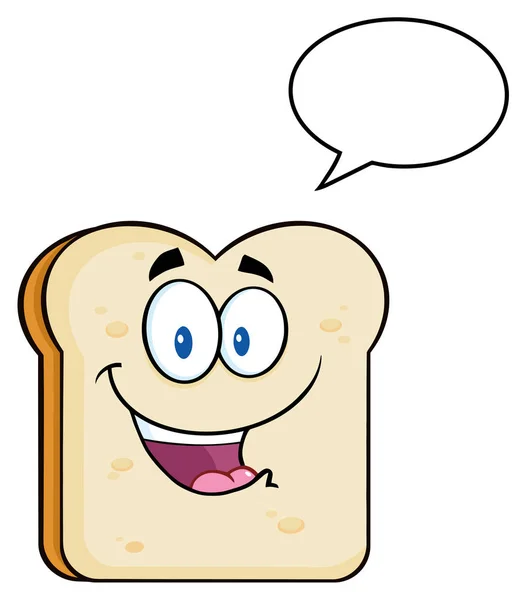 Карикатура на ломтик хлеба — стоковый вектор