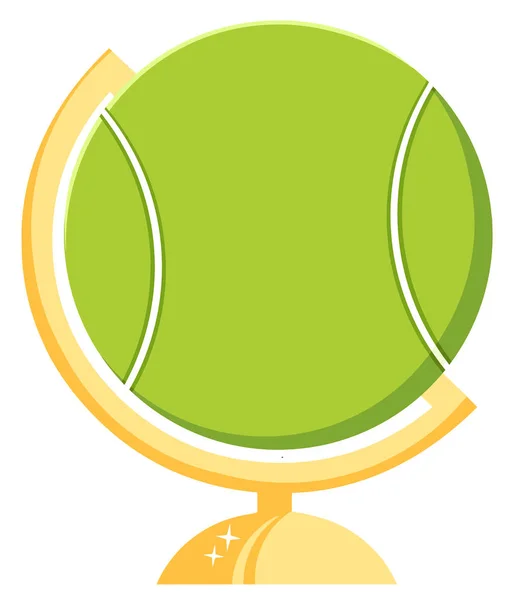 Pelota de tenis de dibujos animados — Vector de stock