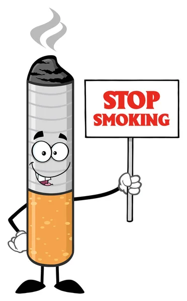 Cigaretta rajzfilmfigura — Stock Vector