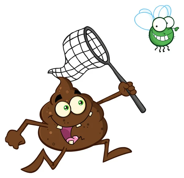 Caractère mascotte de Happy Poop Cartoon — Image vectorielle