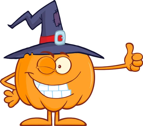 Funny Pumpkin Character — Stock Vector