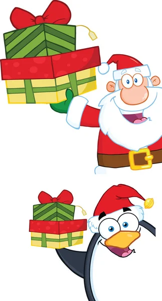 Персонаж мультфильма Санта-Клауса — стоковый вектор