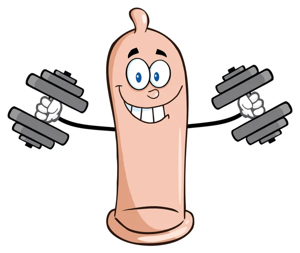 Preservativo personaggio cartone animato — Vettoriale Stock