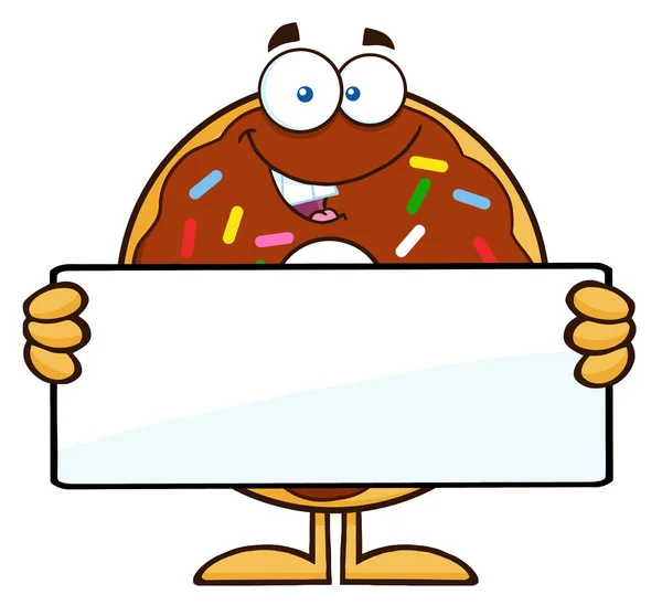 Happy  Donut Cartoon Character. — Stock Vector