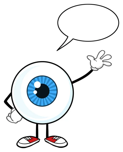 Eyeball Guy Cartoon — Stock Vector