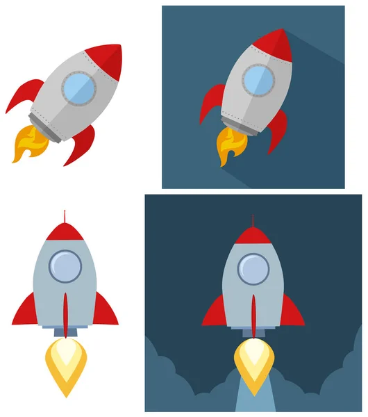 Rocket Ship pictogram Concept — Stockvector