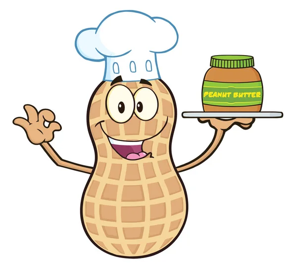 Peanut Cartoon Character — Stock Vector