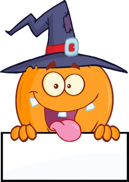 Funny Pumpkin Character — Stock Vector