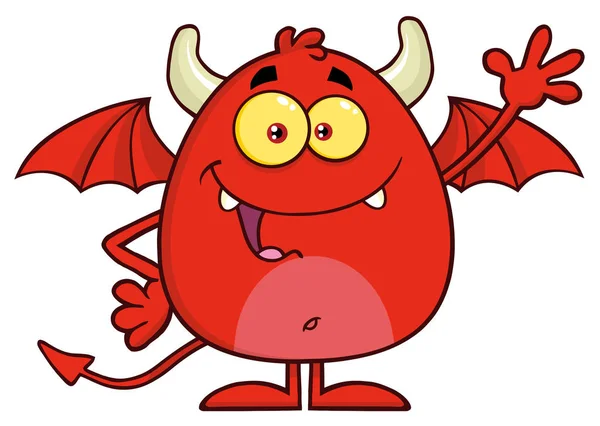 Carácter de dibujos animados Diablo enojado — Vector de stock