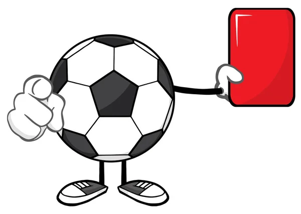 Soccer Ball Faceless Cartoon Mascot — Stock Vector