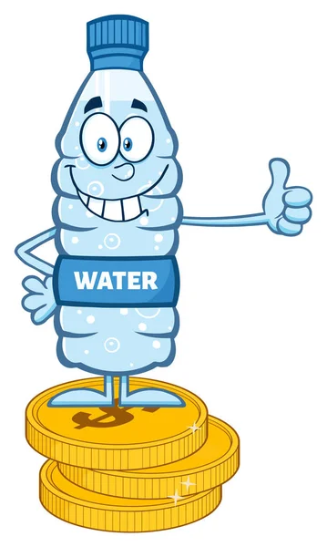 Bouteille plastique eau — Image vectorielle