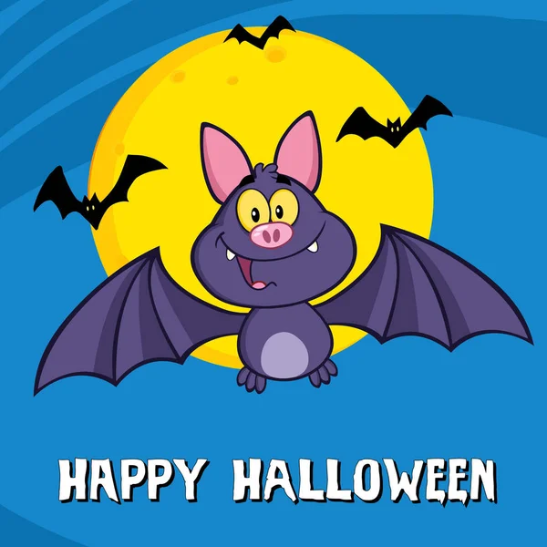 Morcego de vampiro feliz —  Vetores de Stock