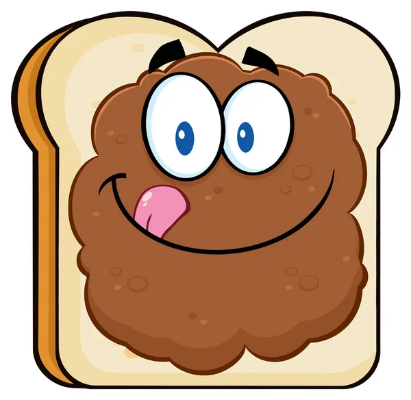 Kartun potongan roti - Stok Vektor
