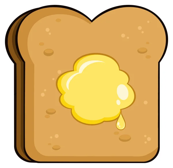 Cartoon Toast bröd — Stock vektor