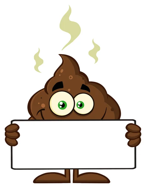 Smiling Funny Poop Cartoon Character — Stock Vector