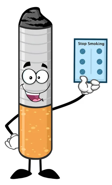 Cigareta kreslená postavička — Stockový vektor