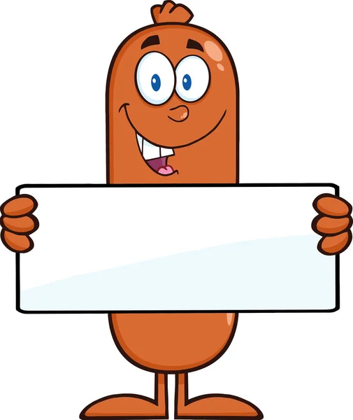 Sausage Cartoon Character — Stock Vector