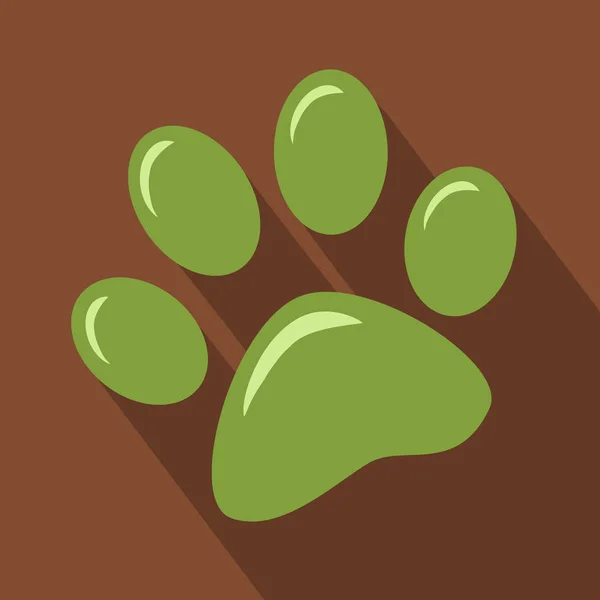 Impressão de Patas Verdes Icon.Modern —  Vetores de Stock