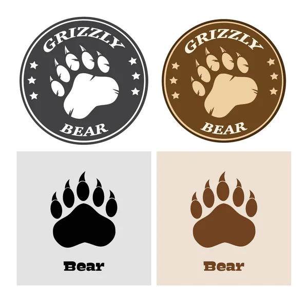 Paw Print Modern Icon — Stock Vector