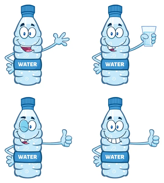 Wasser-Plastikflasche — Stockvektor