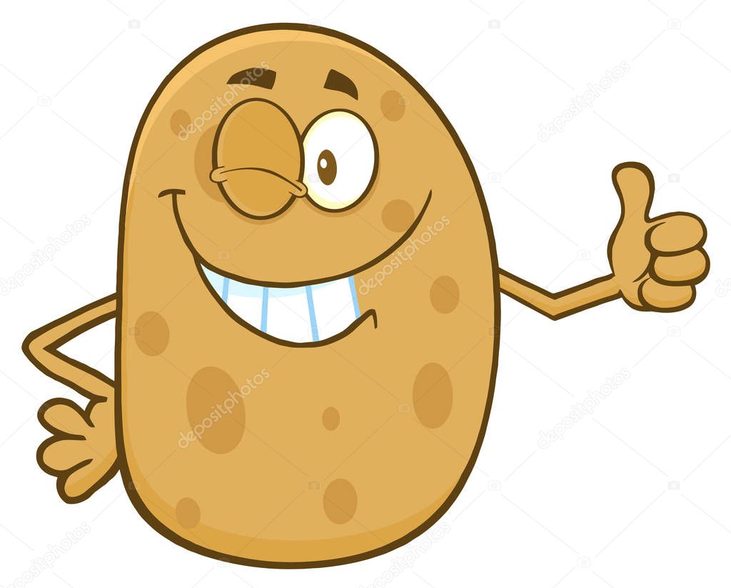 Potato Cartoon Character