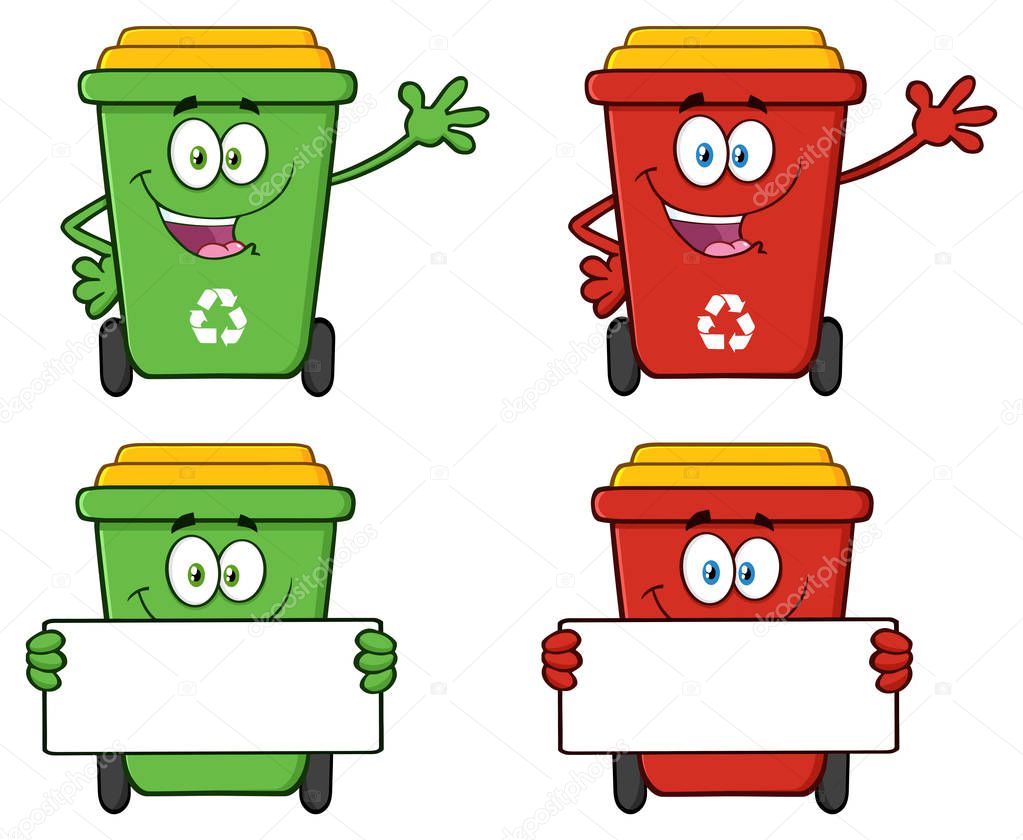 Recycle Bin Cartoon
