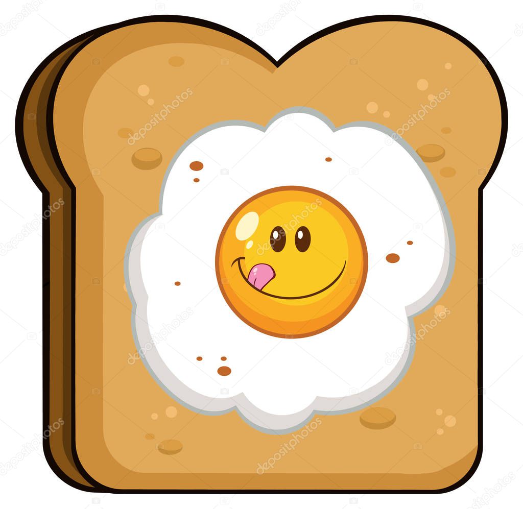 Toast Bread Slice With Egg