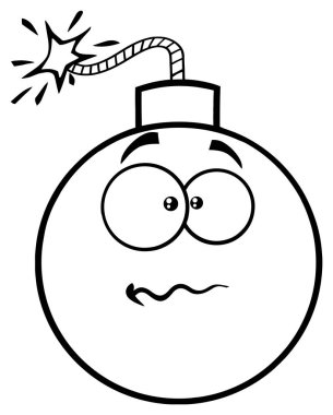 Karışık çizgi film yüz bomba