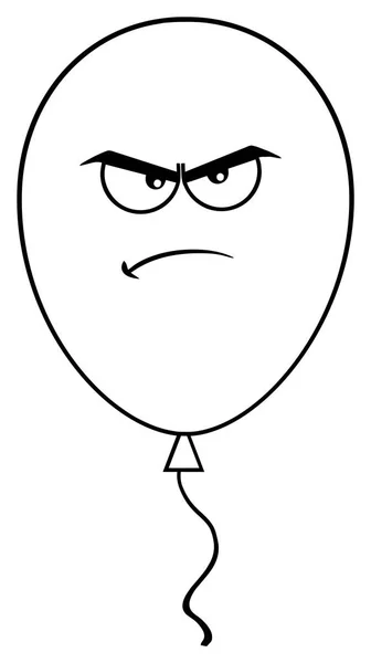 脾气暴躁的气球的脸 — 图库矢量图片