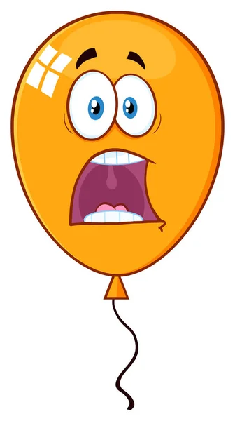 害怕的卡通气球 — 图库矢量图片