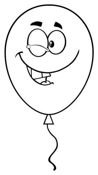 Ballon de clin d'oeil heureux — Image vectorielle