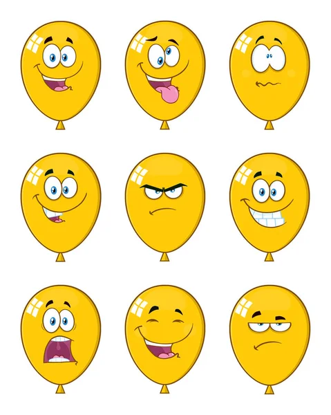Σύνολο χαρακτήρων έκφραση μπαλόνια — Διανυσματικό Αρχείο