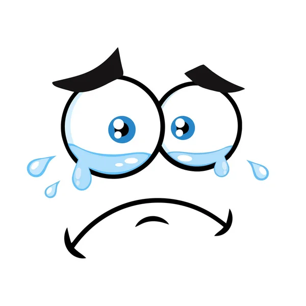 Crying Cartoon Face Stock Vector Image by ©HitToon #169469446