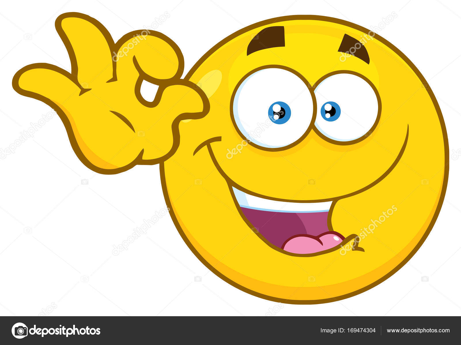 Smiley Face Showing Ok Stock Vector Image by ©HitToon #169474304 Smiley Face Showing Ok Stock Vector Image by ©HitToon #169474304