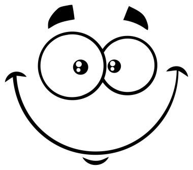 karikatür yüzü gülüyor