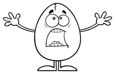 Kırık yumurta karakter korkuttu