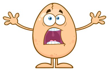 Kırık yumurta karakter korkuttu