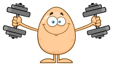 Yumurta karakter dumbell ile çalışma