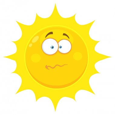 Karışık çizgi film güneş