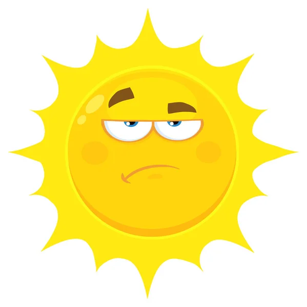 Nevrlý kreslený slunce — Stockový vektor