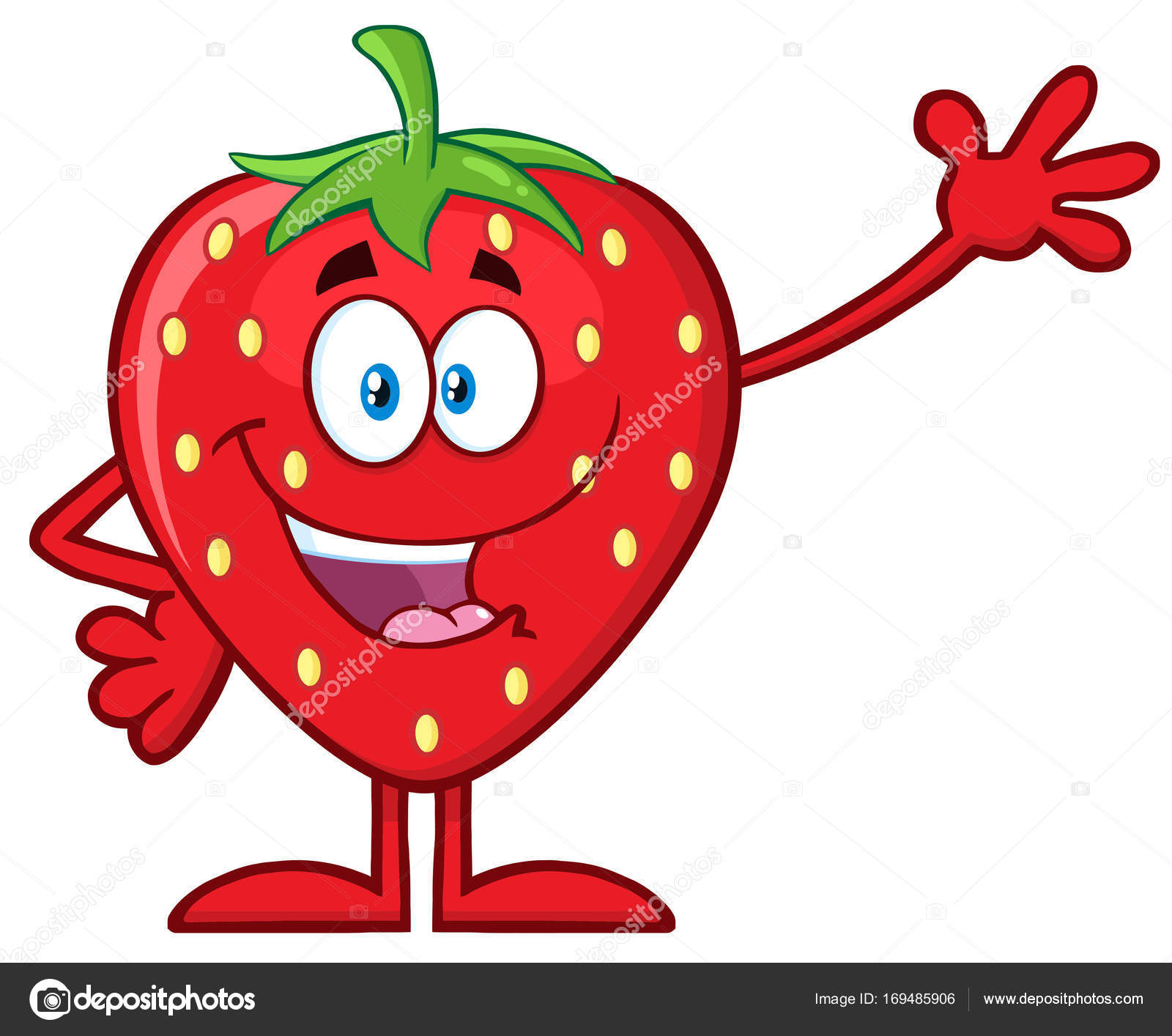 Ilustração Do Vetor De Desenho Animado De Mascote De Fruta De