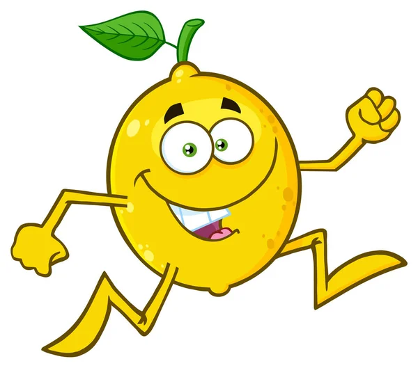 Lemon Cartoon Character — Stock Vector