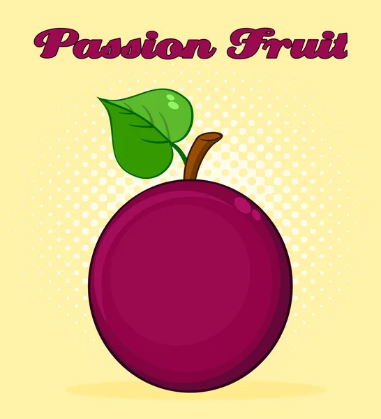 Dessin aux fruits de la passion — Image vectorielle