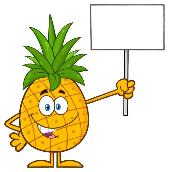 Personnage de dessin animé ananas — Image vectorielle